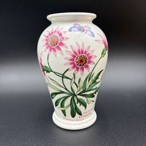 Portmeirion Botanic Garden Canton Vase Gazania Ringens Treasure Flower Butterfly